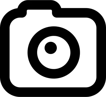 Black Camera Icon for Minimalist Photography Themes