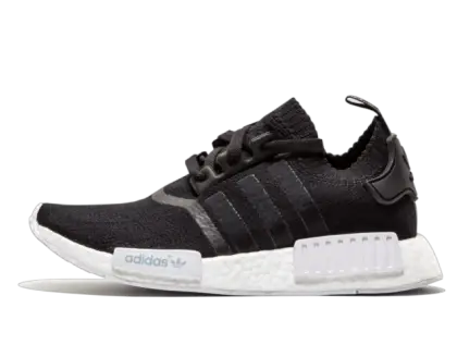 Black Sporty Sneaker with White Sole