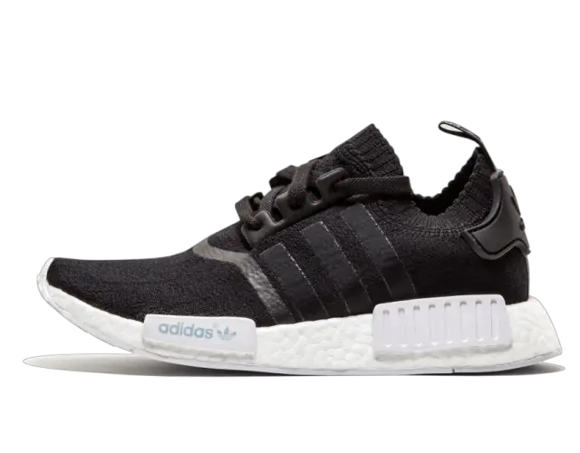 Black Sporty Sneaker with White Sole