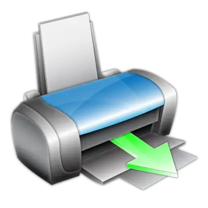 Modern Printer with Paper