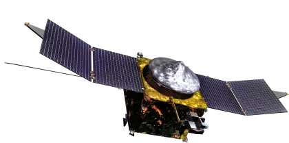 Satellite with Solar Panels in Space Exploration Theme