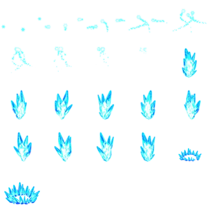 Blue Flames Animation Sequence