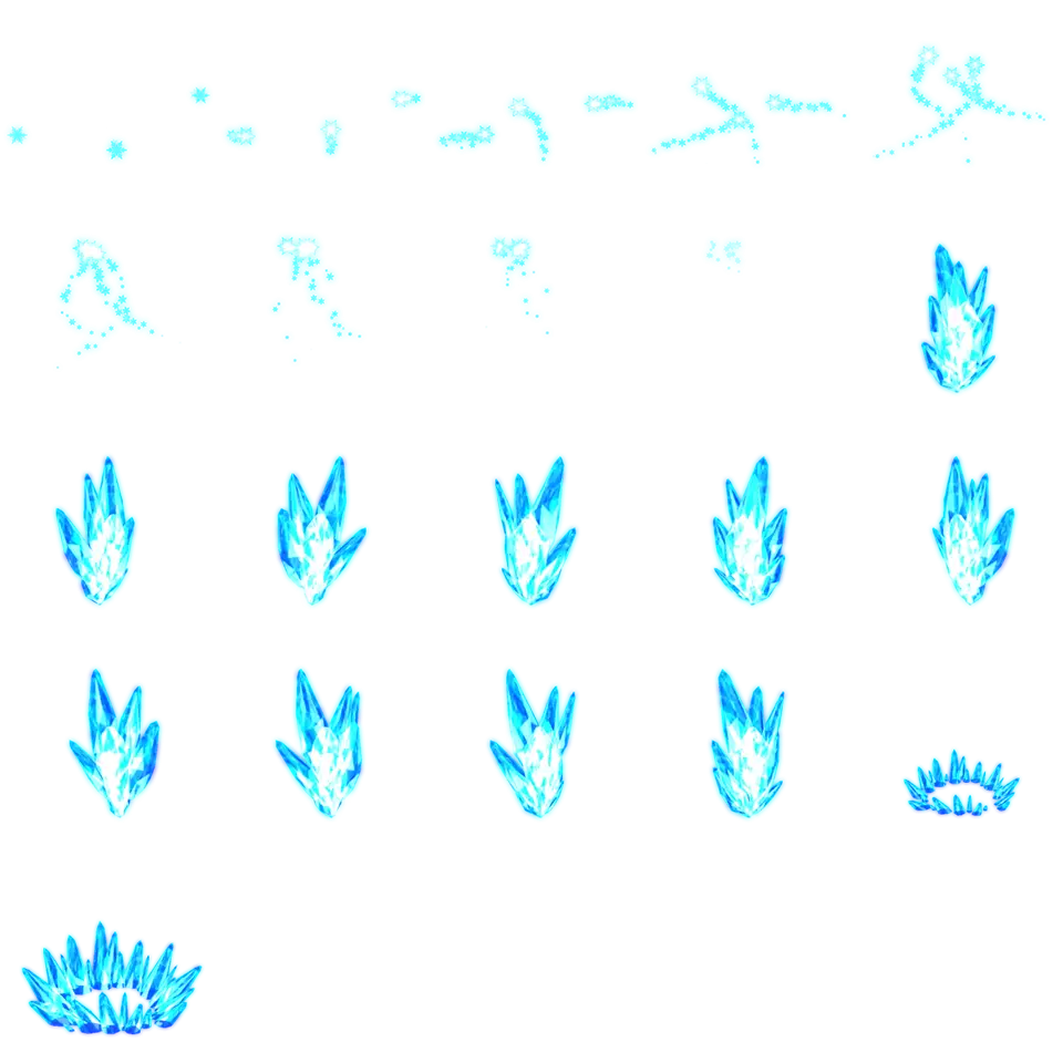 Blue Flames Animation Sequence