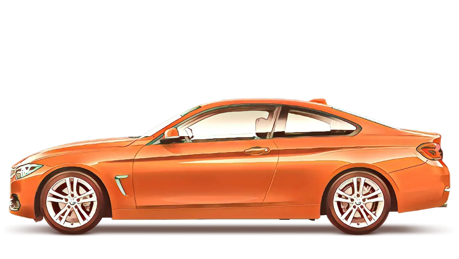 Orange Luxury Sports Car