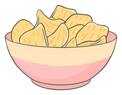 Bowl of Crunchy Potato Chips