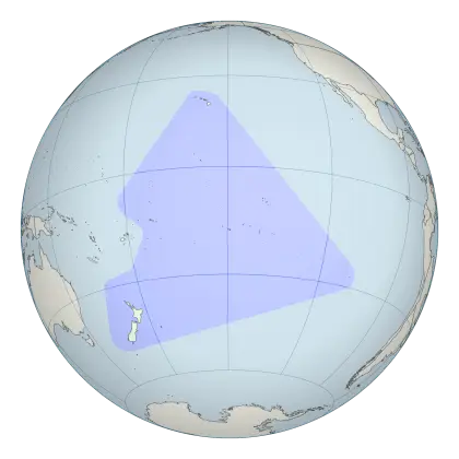 Globe Highlighting Pacific Region