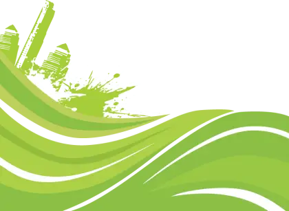 Green Waves Abstract Background
