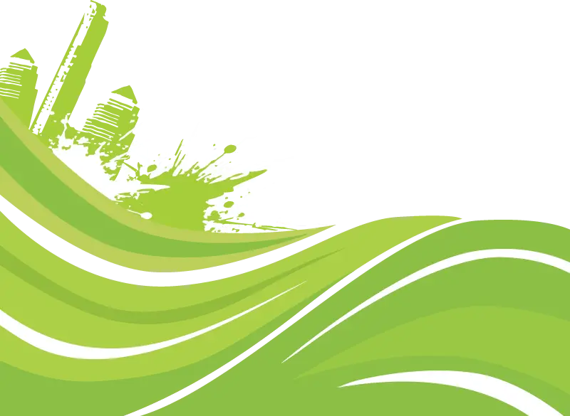 Green Waves Abstract Background