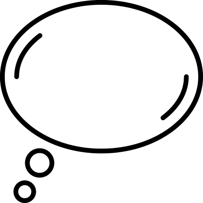Empty Speech Bubble Outline