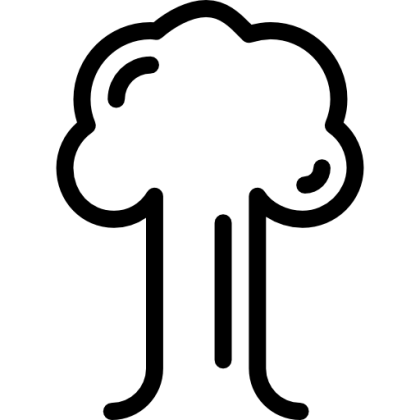 Tree Outline Minimalist Design