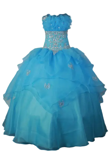 Elegant Blue Ball Gown