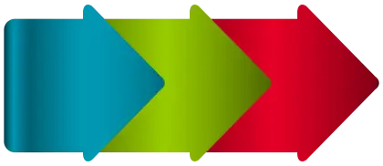 Blue, Green, and Red Right Arrows