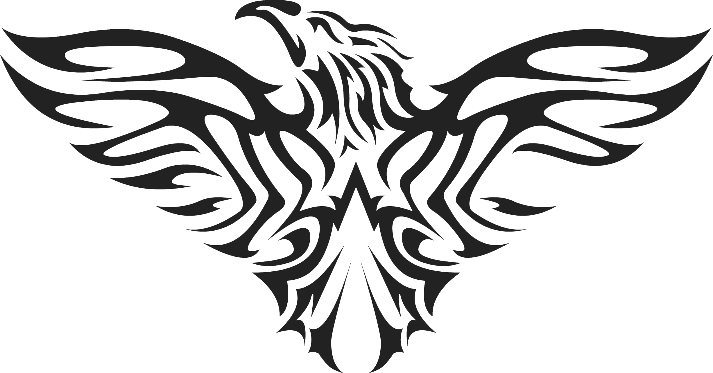 Tribal Phoenix Tattoo Design