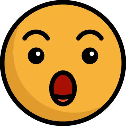 Animated Surprised Emoji Face