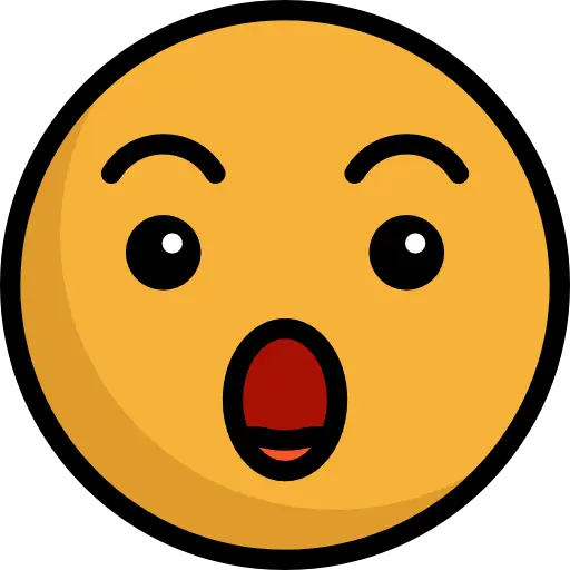Animated Surprised Emoji Face