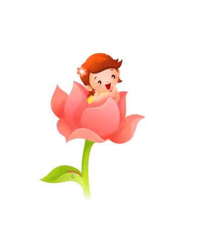 Child in a Flower