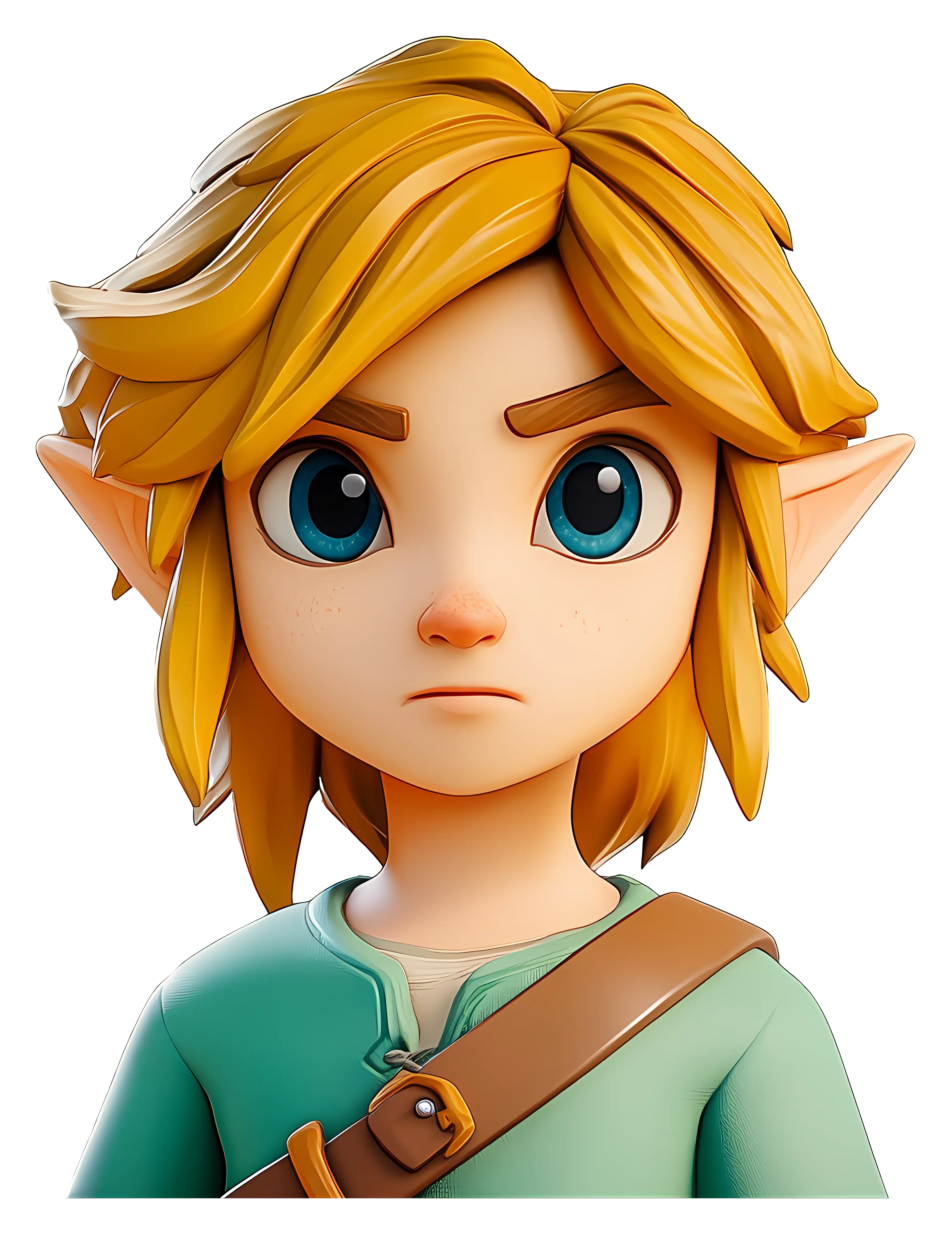 Blonde Elf Character