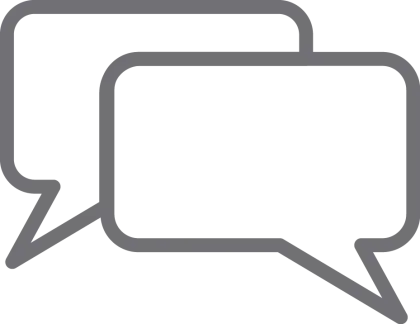 Speech Bubbles Icon for Communication