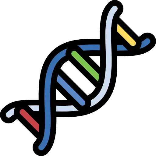 Colorful DNA Strand Illustration