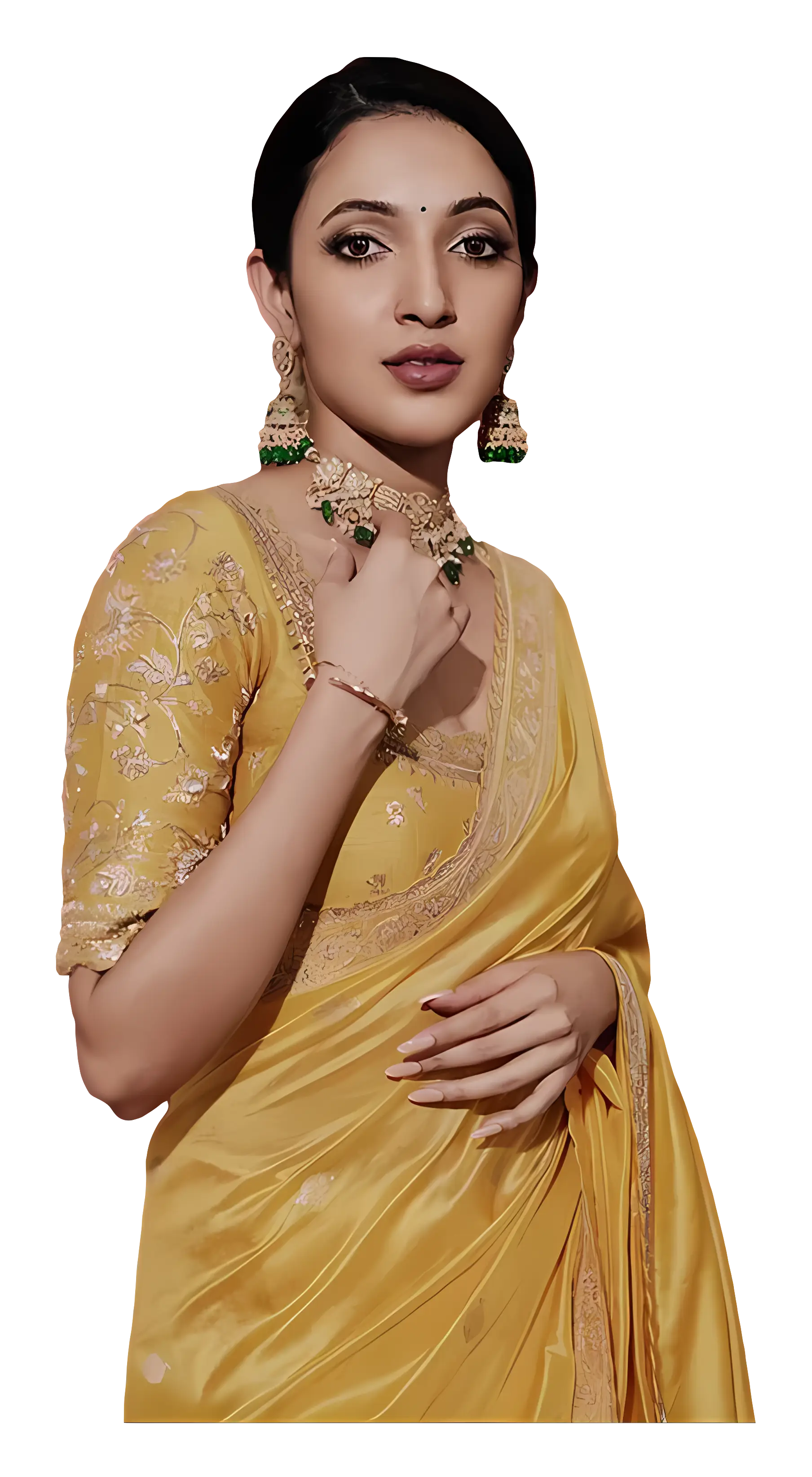 Elegant Yellow Saree Fashion