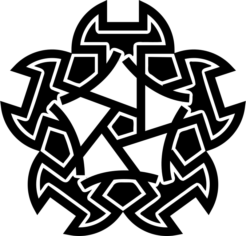 Black Geometric Pattern Design