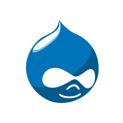 Blue Drop with Face Icon