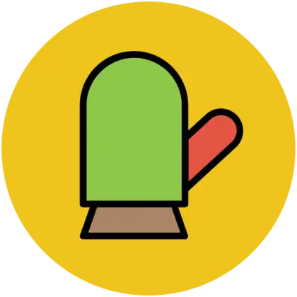 Green Oven Mitt for Cooking