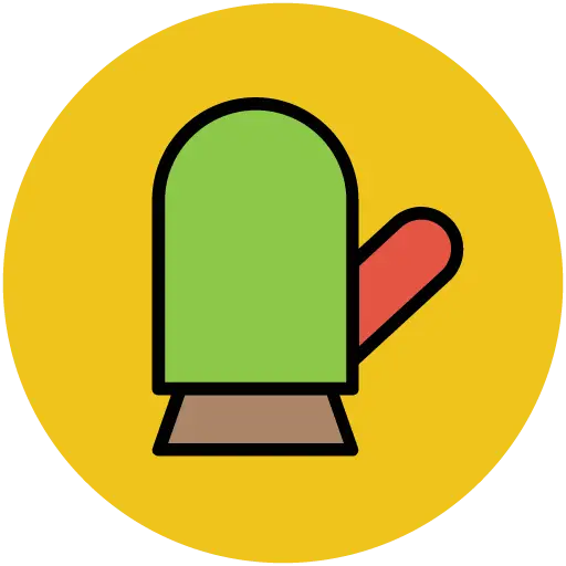 Green Oven Mitt for Cooking