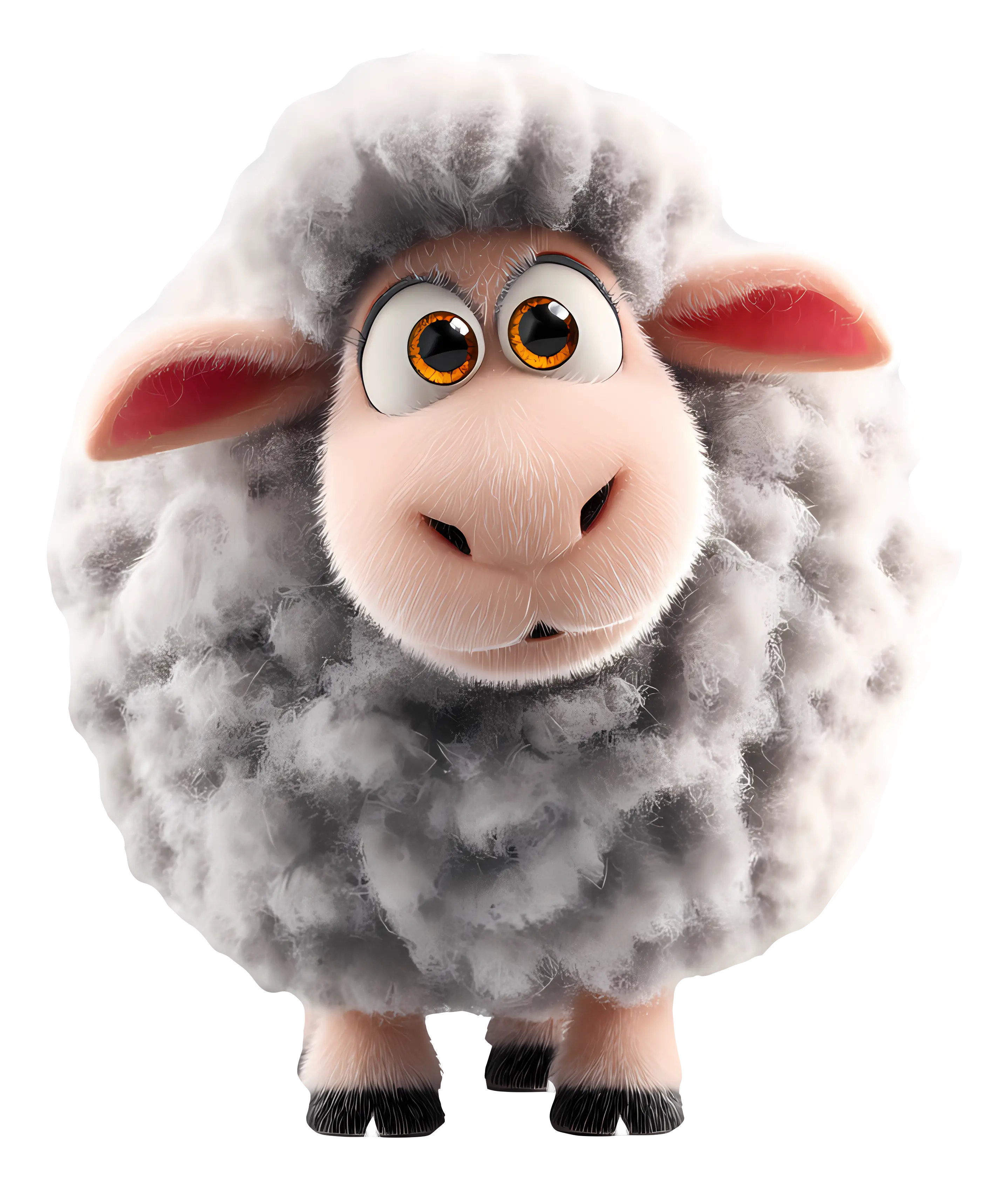 Cute Cartoon Sheep Illustration