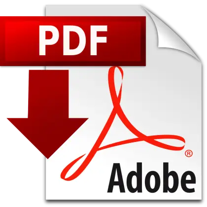 PDF File Download Icon in Adobe Style