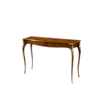 Elegant Wooden Table with Curved Legs