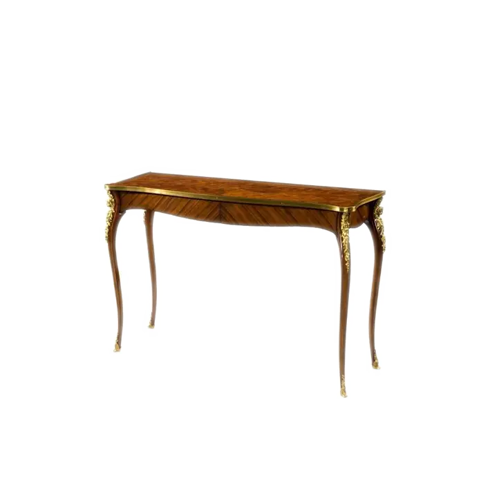 Elegant Wooden Table with Curved Legs