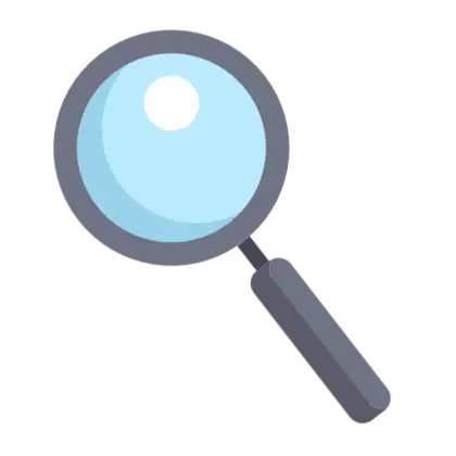 Cartoon Magnifying Glass Illustration