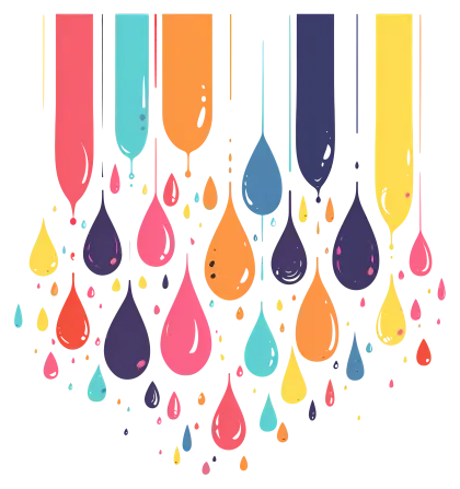 Colorful Paint Drops