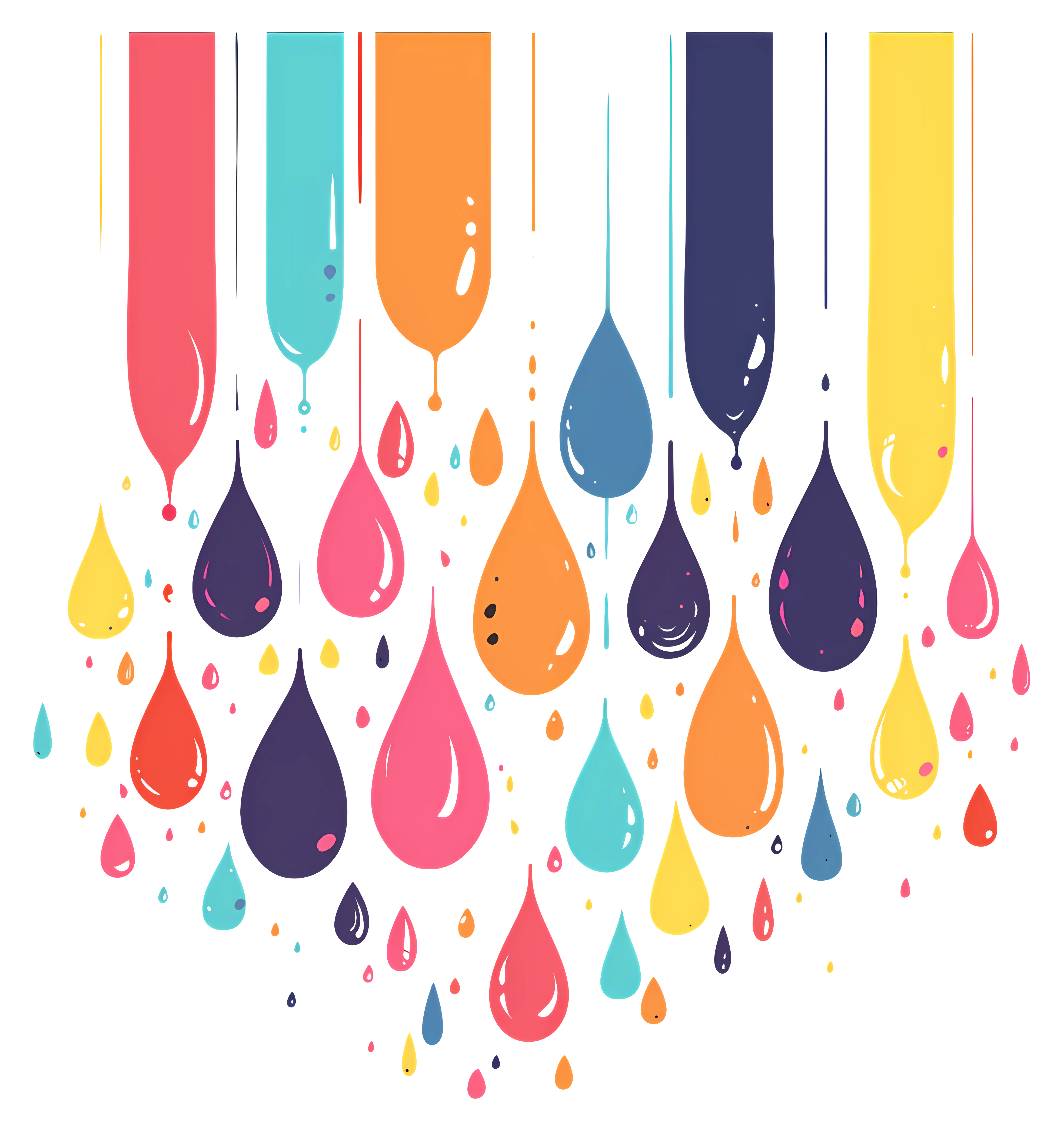 Colorful Paint Drops