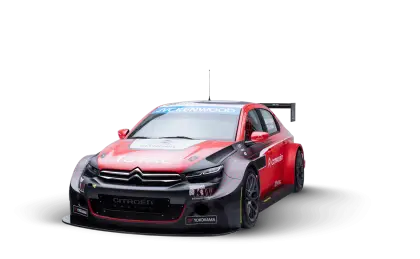 Red and Black Sports Car Ready for Racing