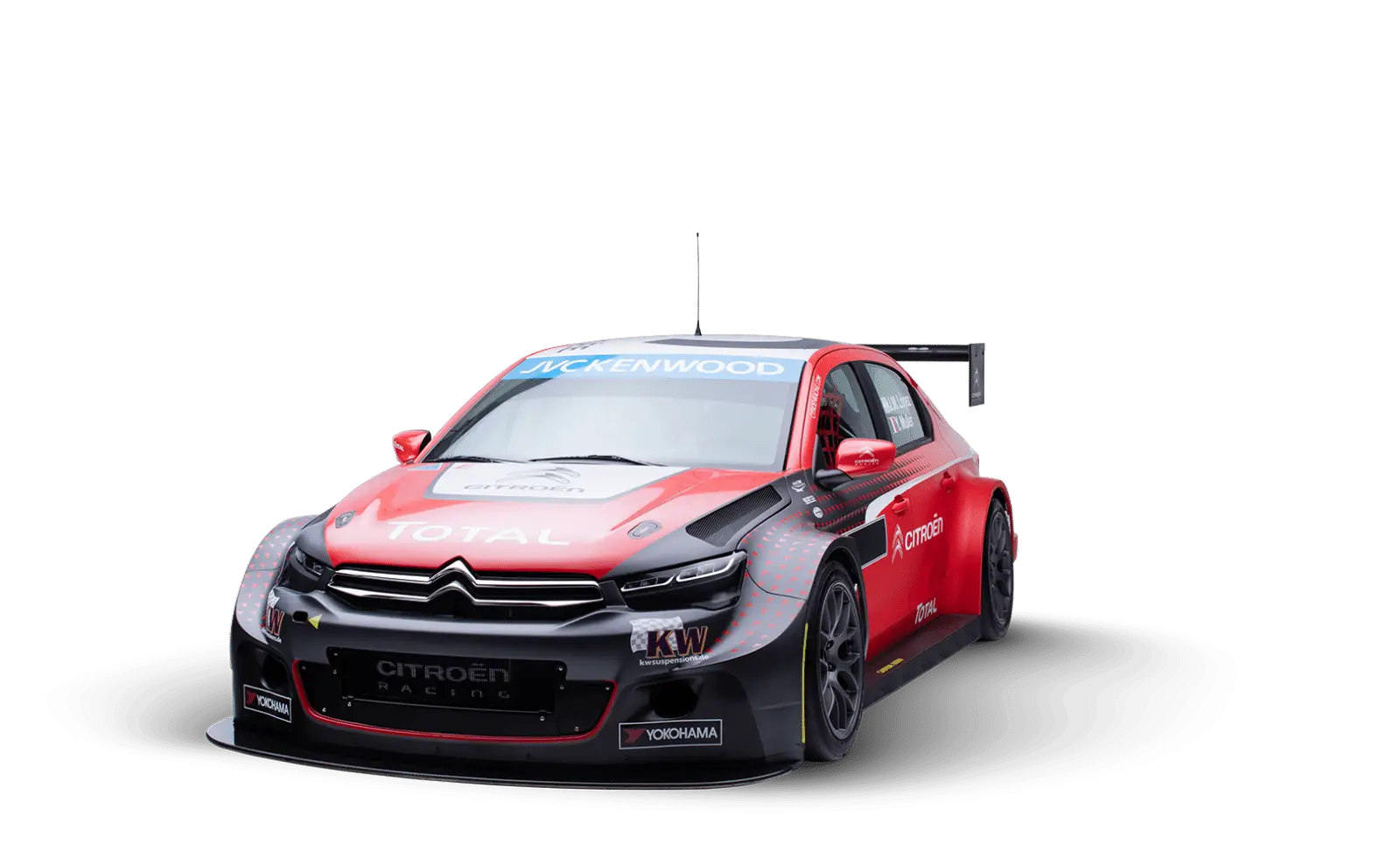 Red and Black Sports Car Ready for Racing