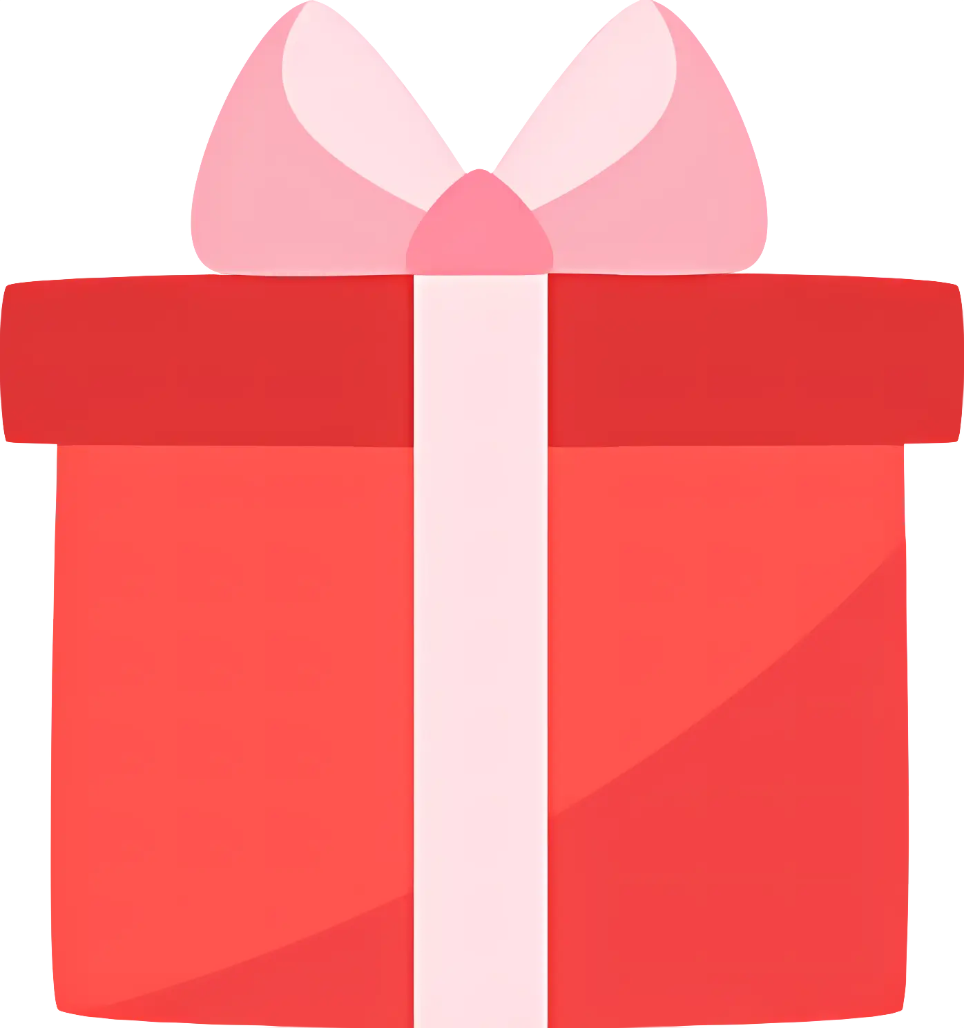 Red Gift Box with Pink Bow