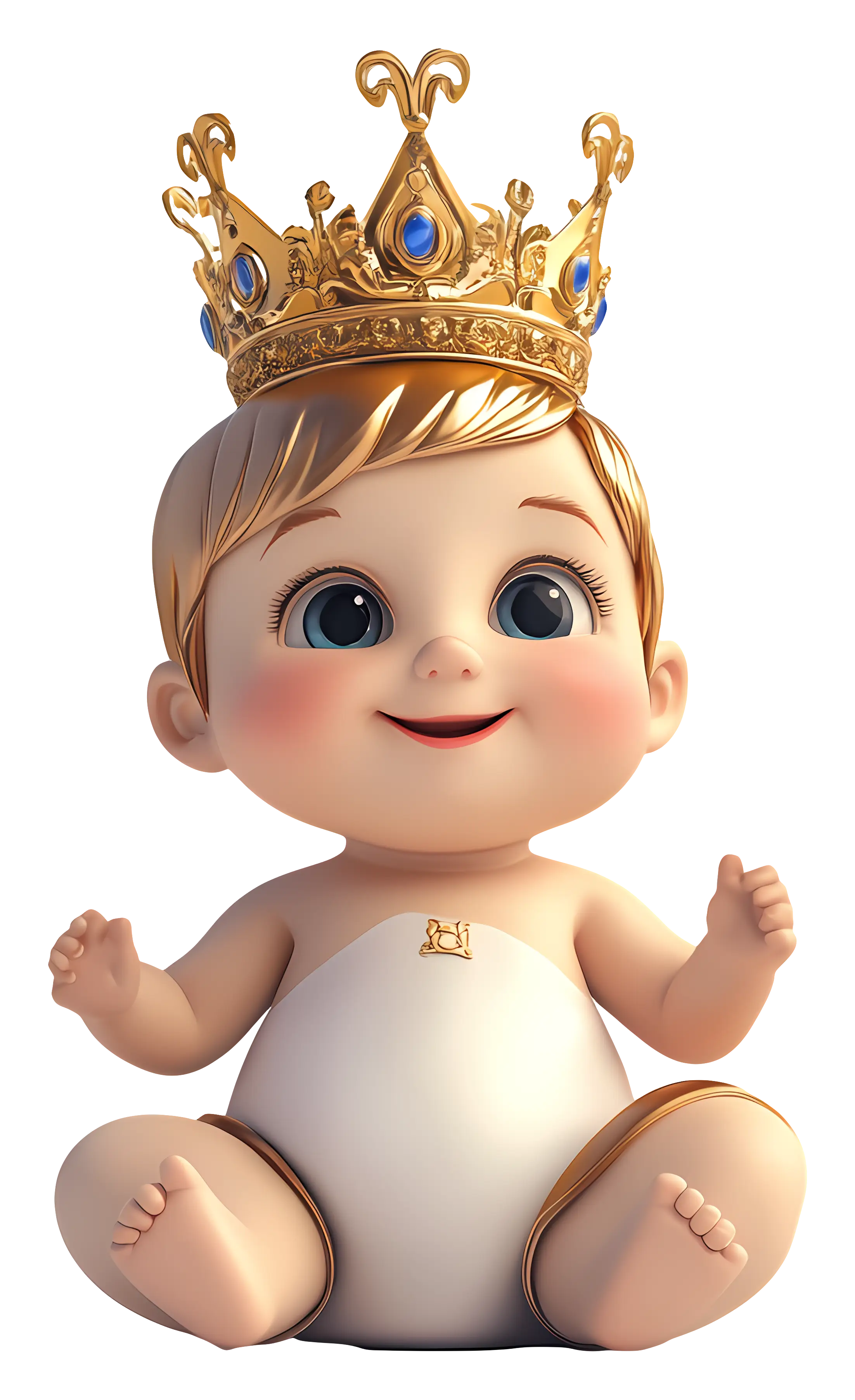 Baby King with Crown