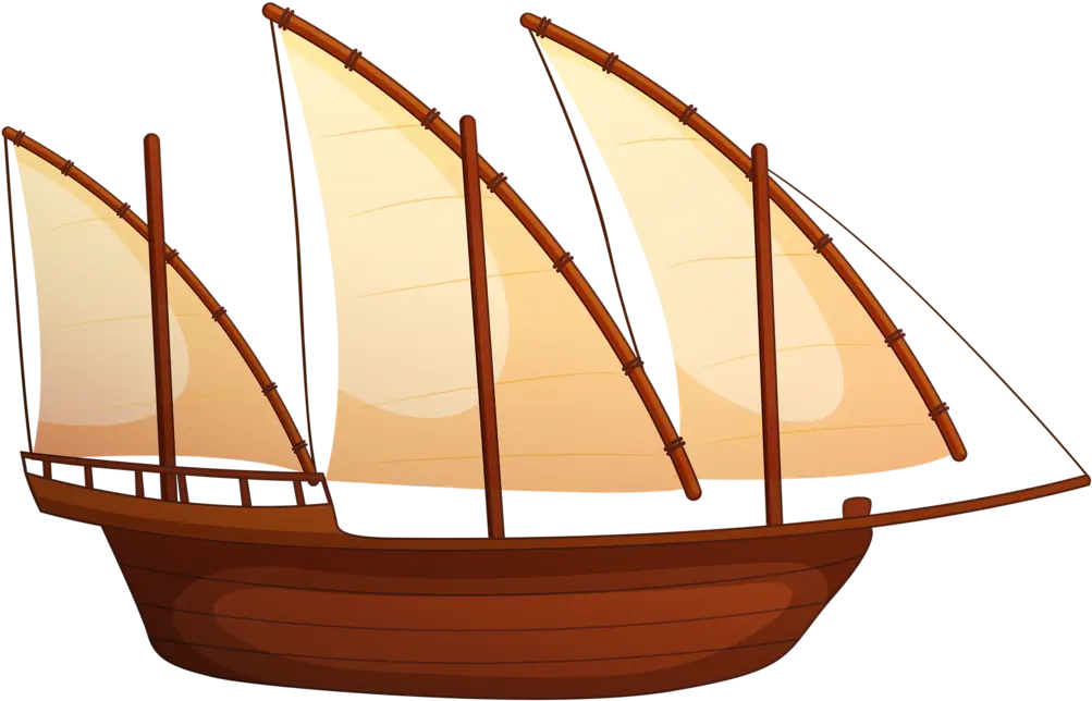 Wooden Sailing Ship Illustration