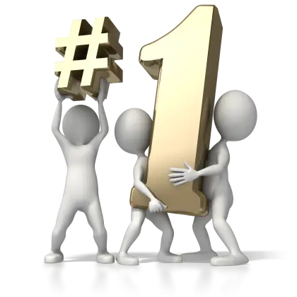 Number One Symbol with Figures