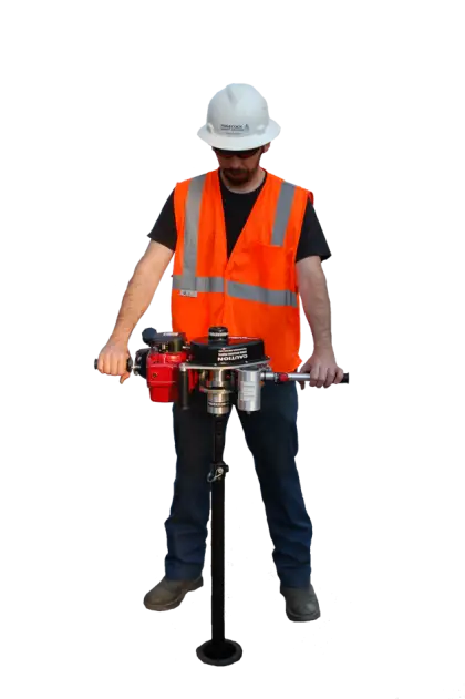 Construction Worker with Equipment
