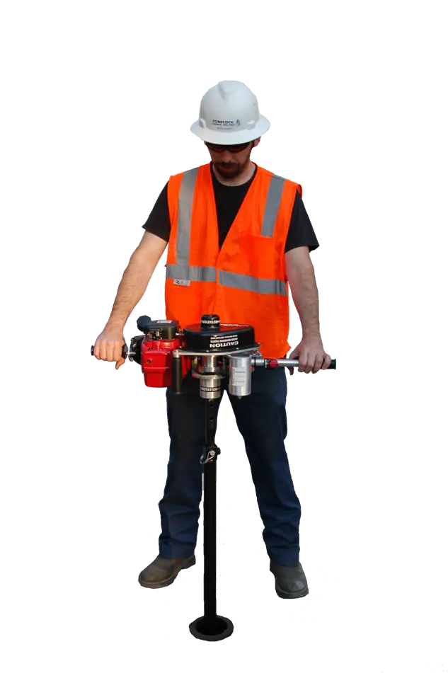 Construction Worker with Equipment