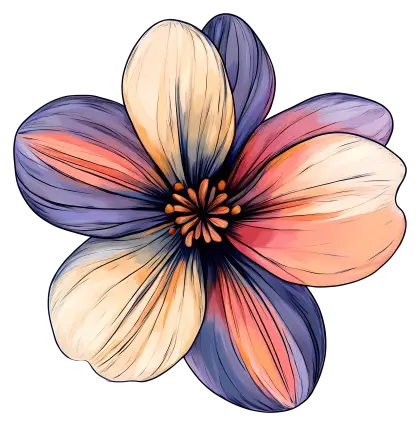Colorful Flower Illustration