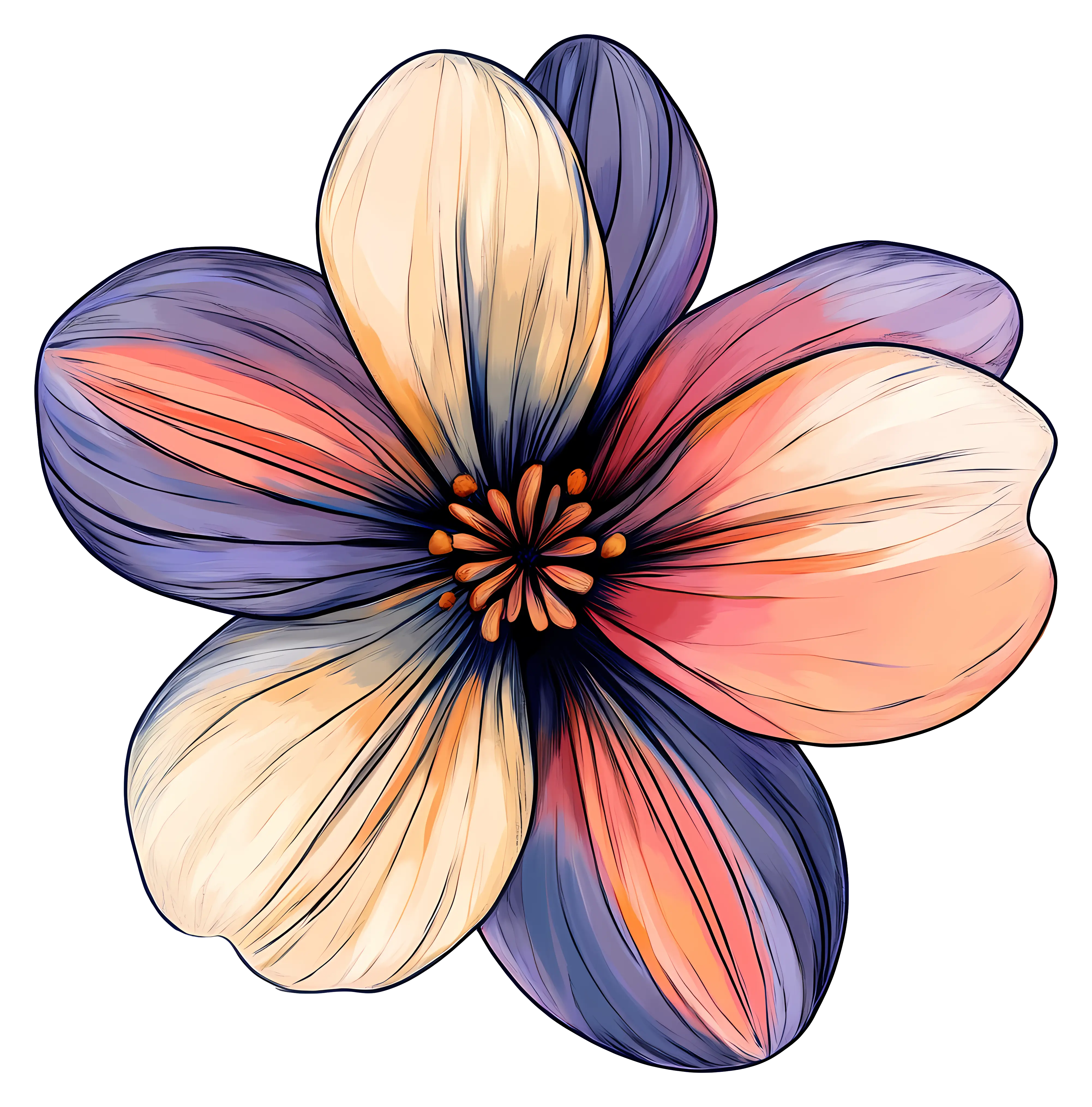 Colorful Flower Illustration