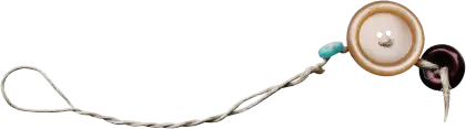 Button with String