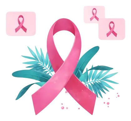 Pink Ribbon for Breast Cancer Awareness