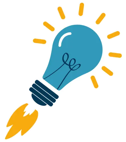 Rocket-Shaped Light Bulb for Innovation