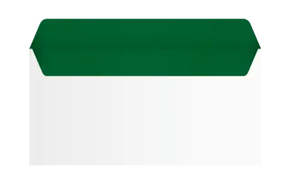 Green Banner with White Background