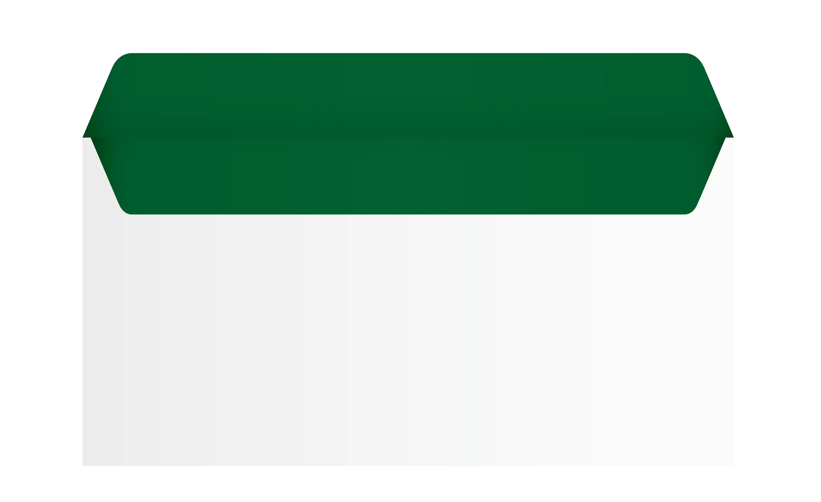 Green Banner with White Background